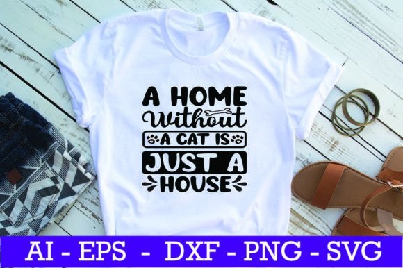 A Home Without a Cat is Just SVG Design