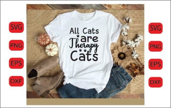 All Cats Are Therapy Cats SVG DESIGN