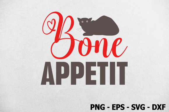 Bone Appetit, Cat SVG Design