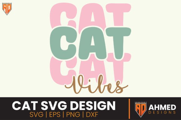 Cat SVG Design, Cat Vibes