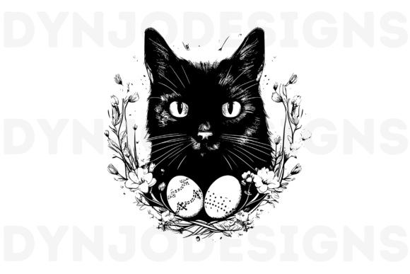 Easter Cat Png Svg Clipart Vector
