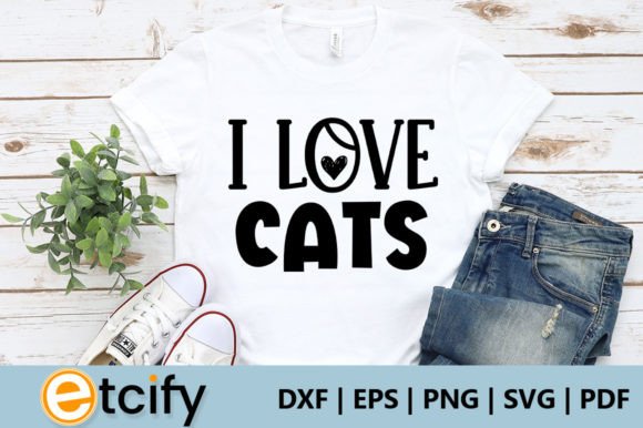 I Love Cats Svg