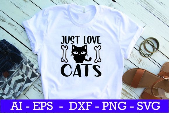 Just Love Cats SVG Design