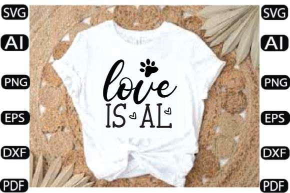 Love is Al Embroidery Design