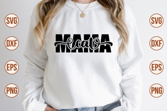 Mama Cat Svg