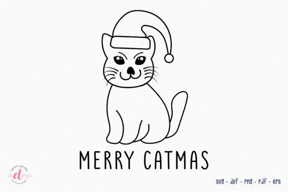 Merry Catmas Christmas SVG Design