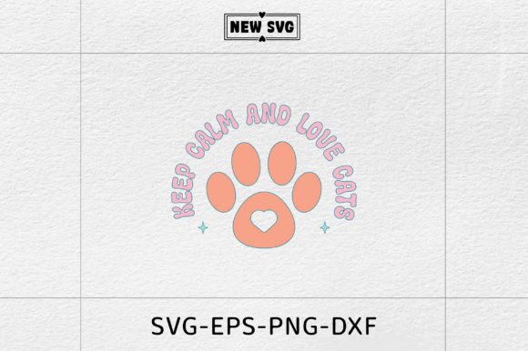 Retro Cat Svg Design